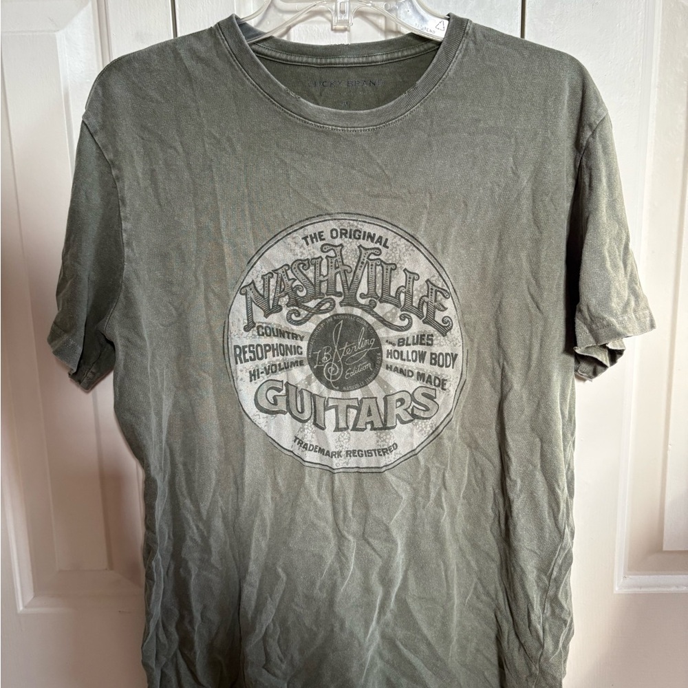 Lucky Brand Olive Graphic Tee